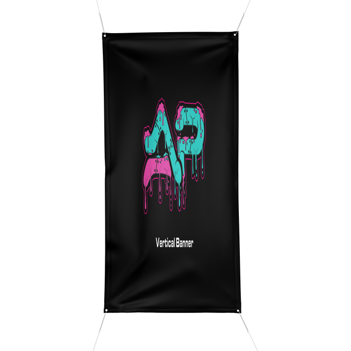 Custom Vertical Banners - 13oz Durable Indoor & Outdoor Use with Matte, Gloss, and Grommet Options