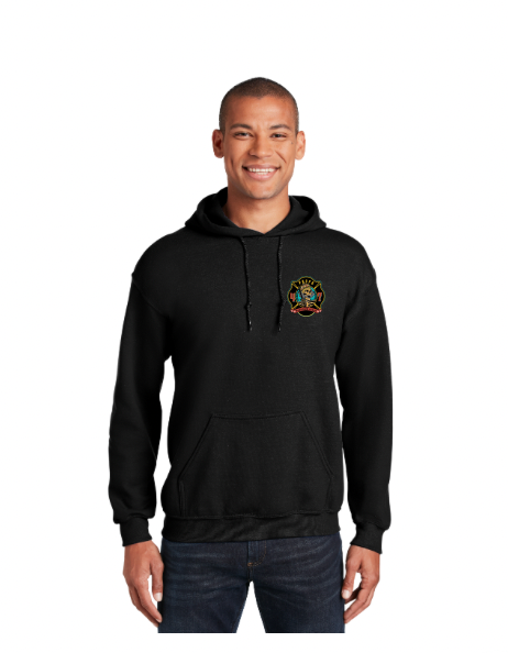 PBCFR 47 Black Gildan heavy weigh Hoodie with Front Pockets
