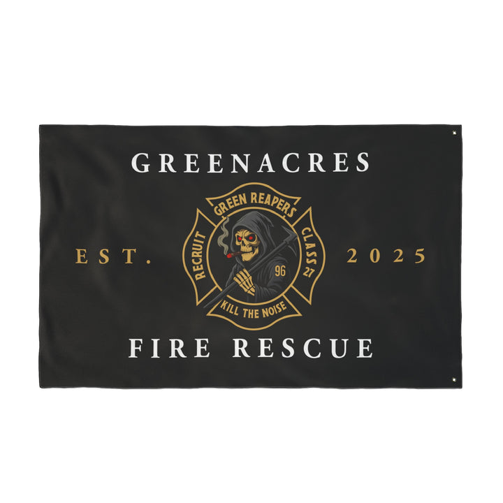 Greenacres Class 27 Green Reapers HORIZONTAL Flag R96— Double-Sided Flag 30"x60"