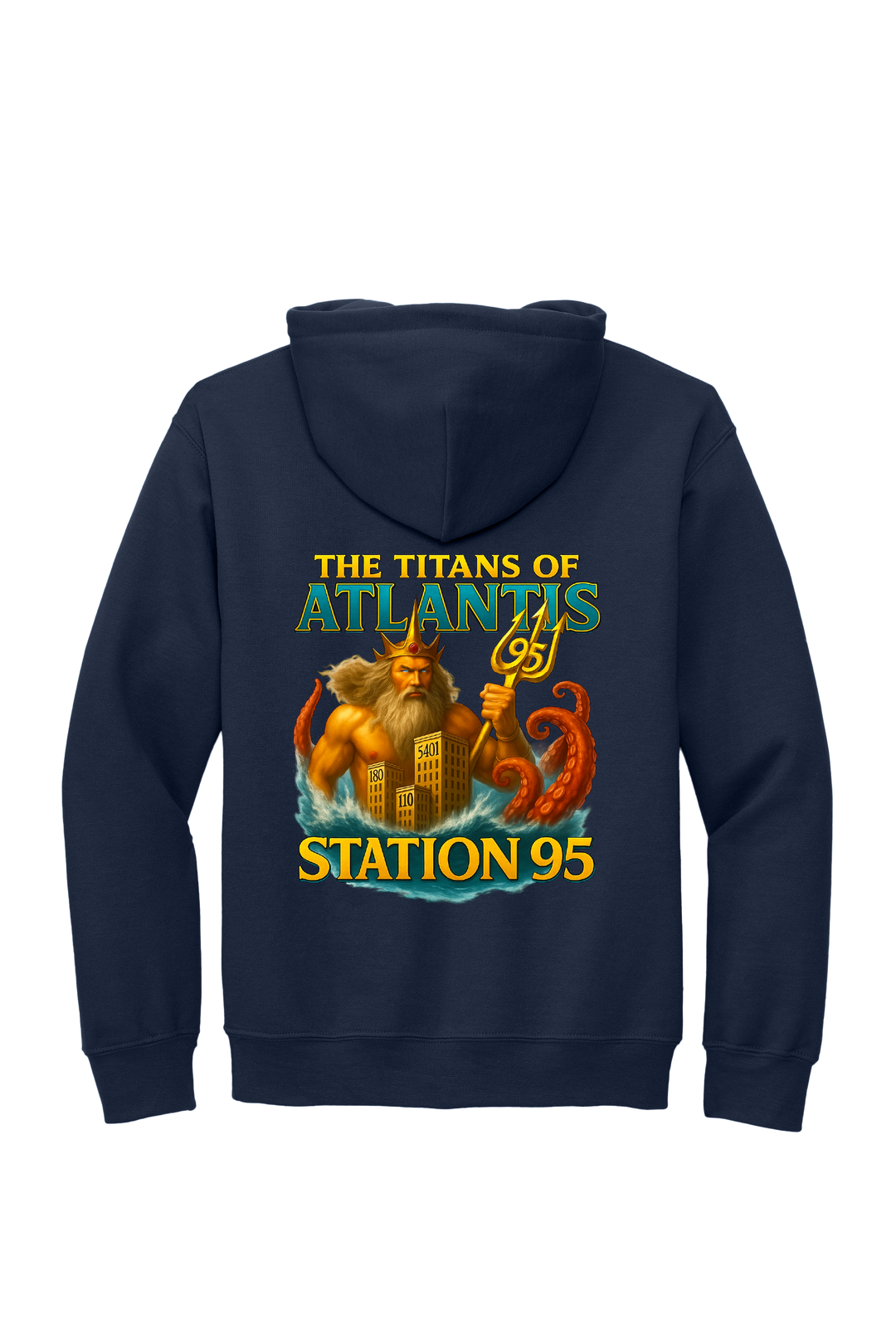 GAFR R95 Atlantis Navy Gildan heavy weight Hoodie with Front Pockets