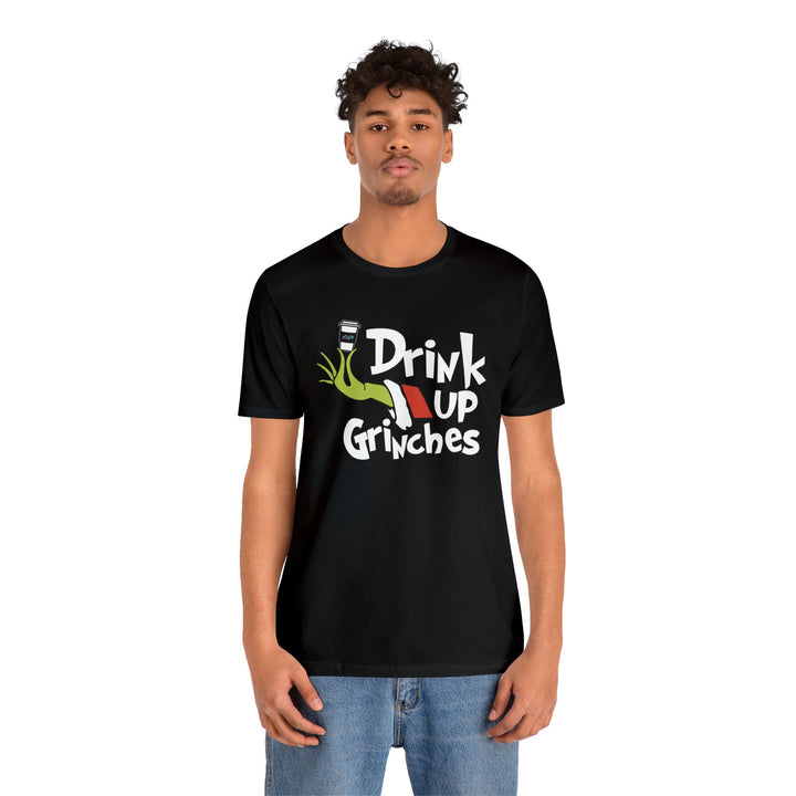 AP Drink Up Grinches Tee | Bella + Canvas Holiday Shirt