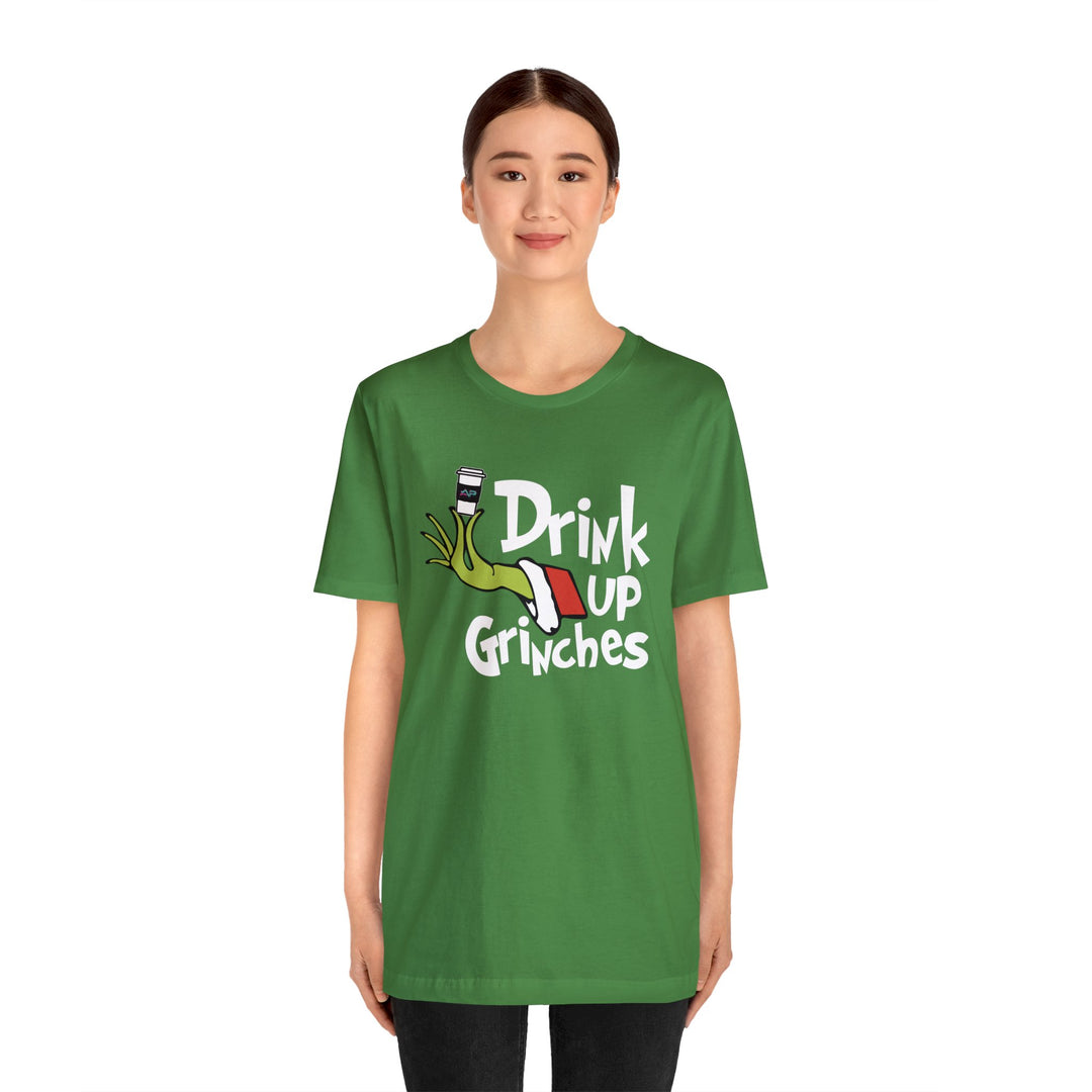 AP Drink Up Grinches Tee | Bella + Canvas Holiday Shirt