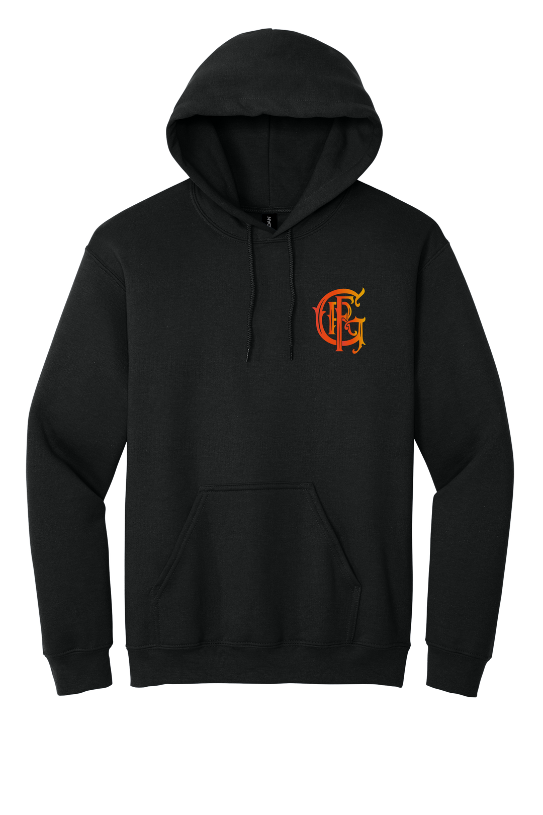 GFR R96 Bomberos Black Gildan heavy weight Hoodie with Front Pockets