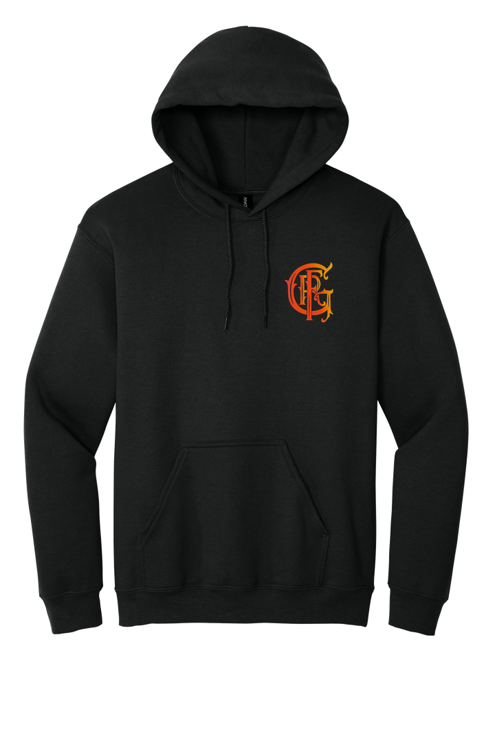 GFR R96 Bomberos Black Gildan heavy weight Hoodie with Front Pockets