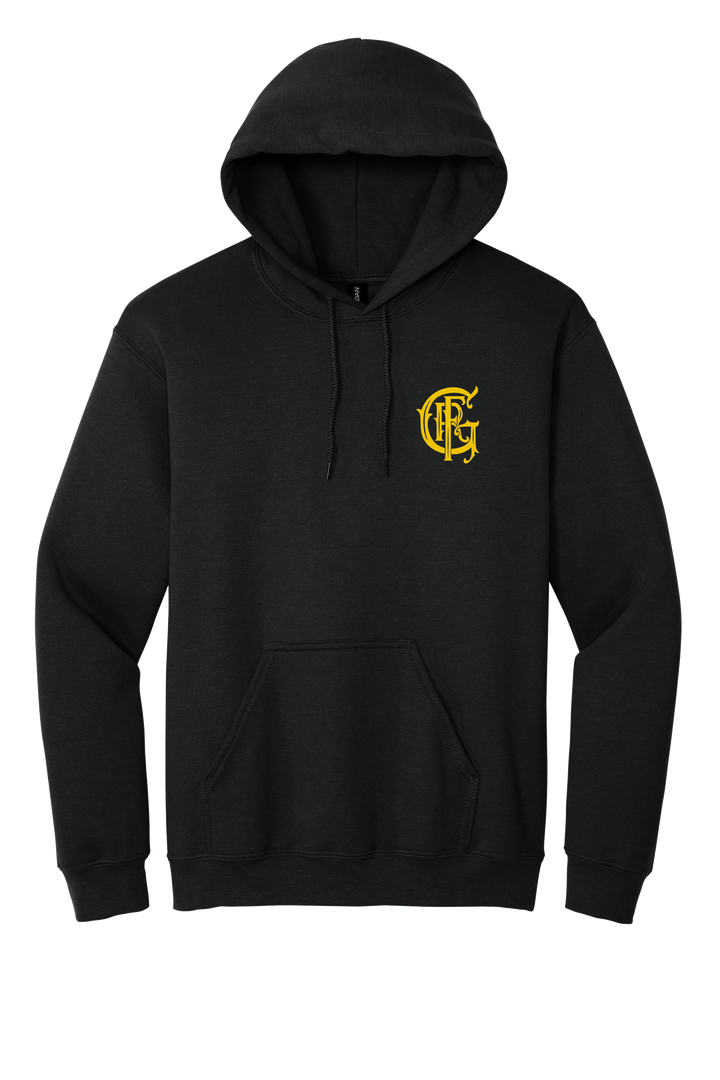 GFR R95 Kraken Black Gildan heavy weight Hoodie with Front Pockets