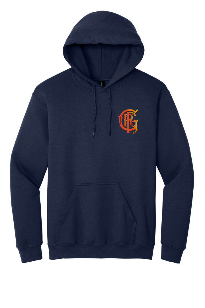 GFR R96 Bomberos Navy Gildan heavy weight Hoodie with Front Pockets