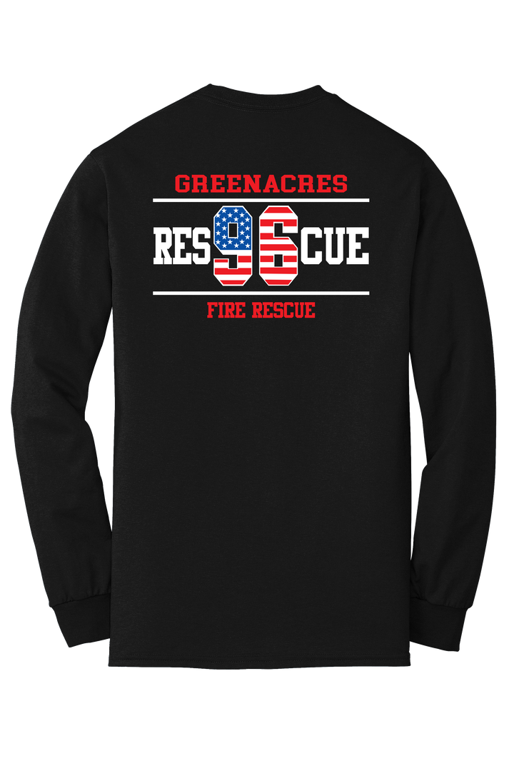 GFR R96 Flag Design Gildan DryBlend 50/50 Long Sleeve Crew Neck Black