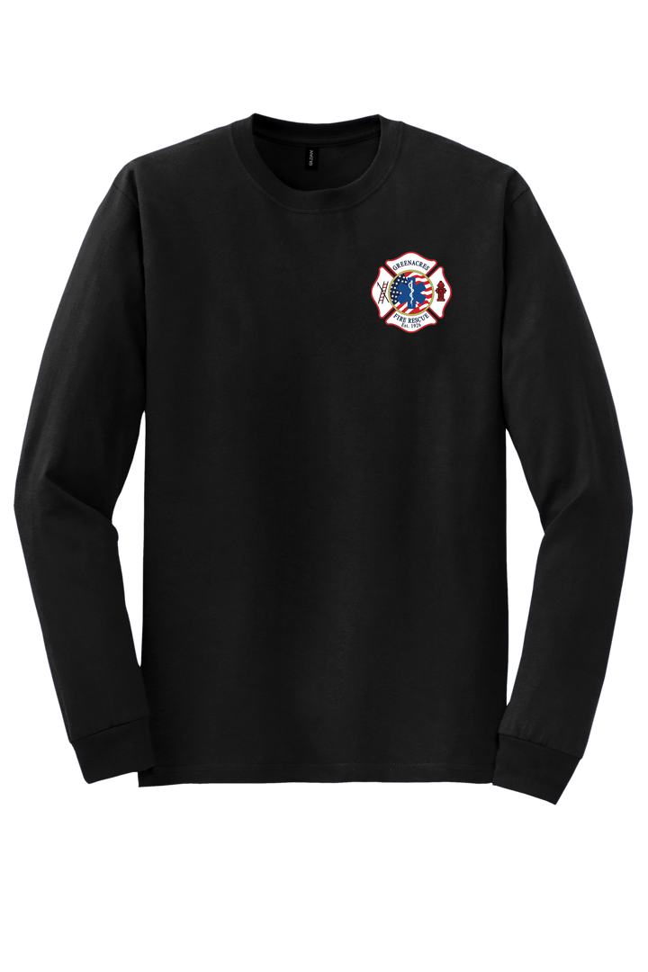 GFR R96 Flag Design Gildan DryBlend 50/50 Long Sleeve Crew Neck Black