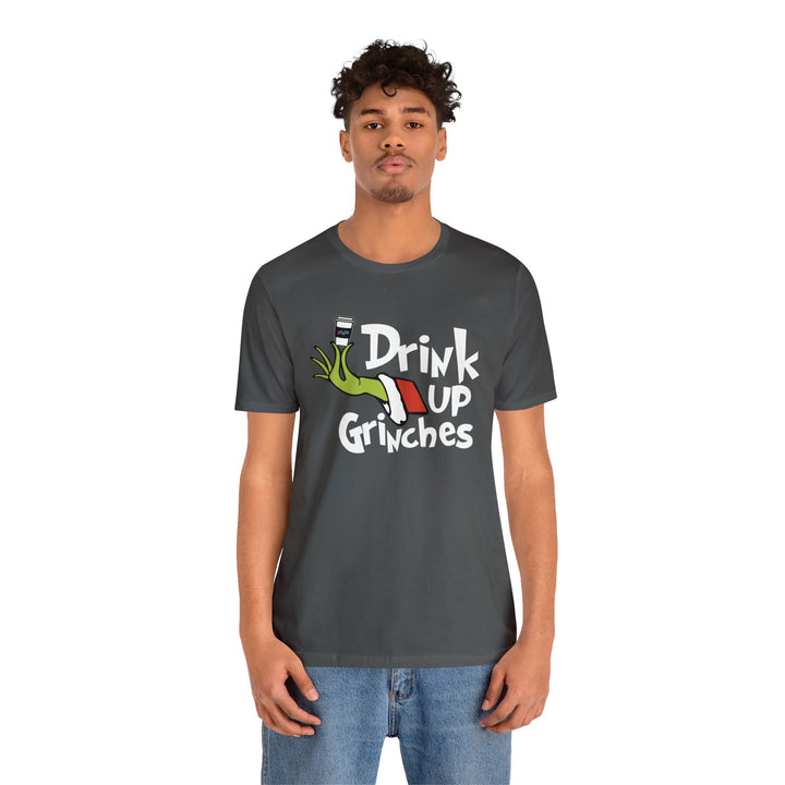 AP Drink Up Grinches Tee | Bella + Canvas Holiday Shirt