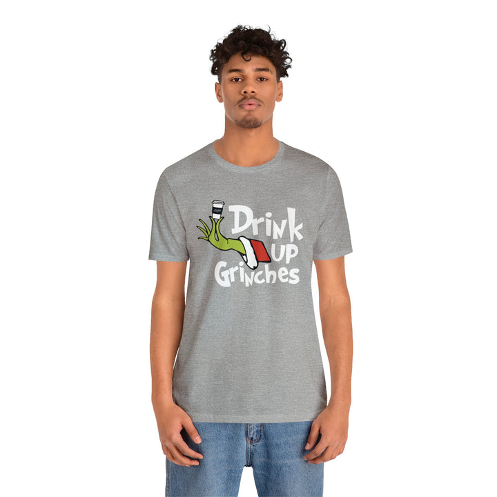 AP Drink Up Grinches Tee | Bella + Canvas Holiday Shirt