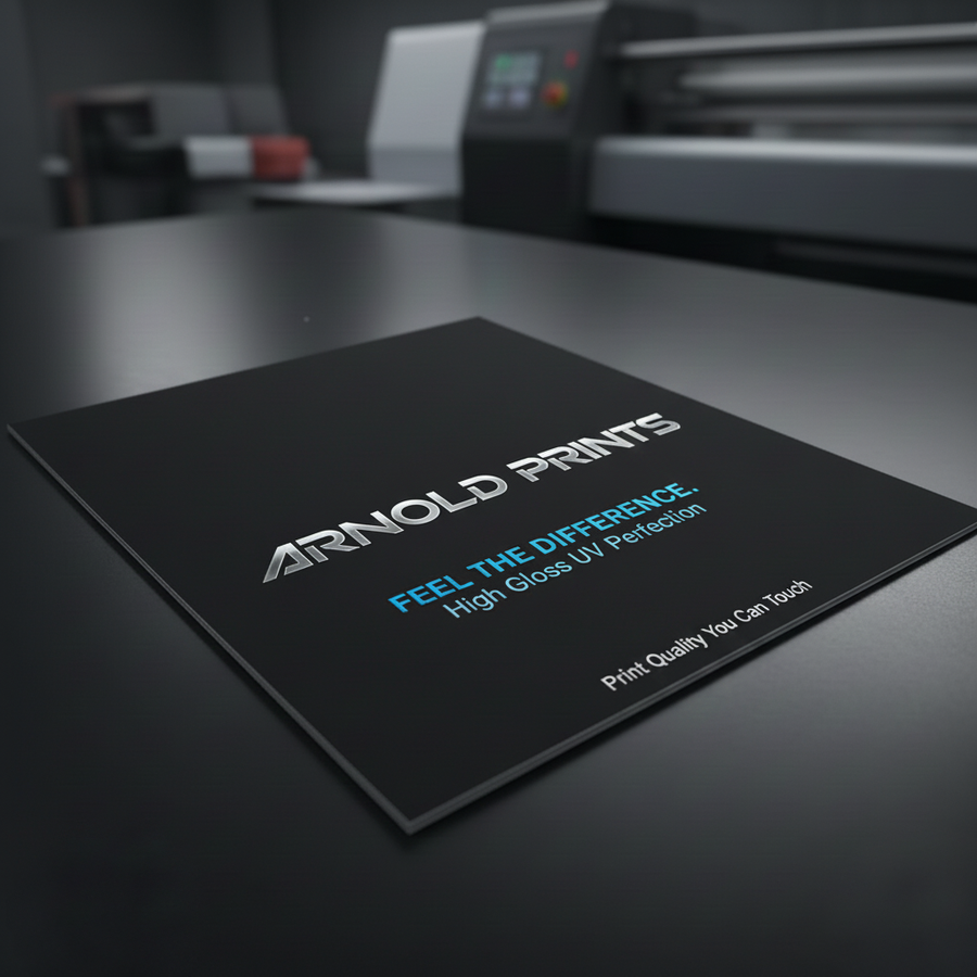 4x6 matte flyer on a print shop table
