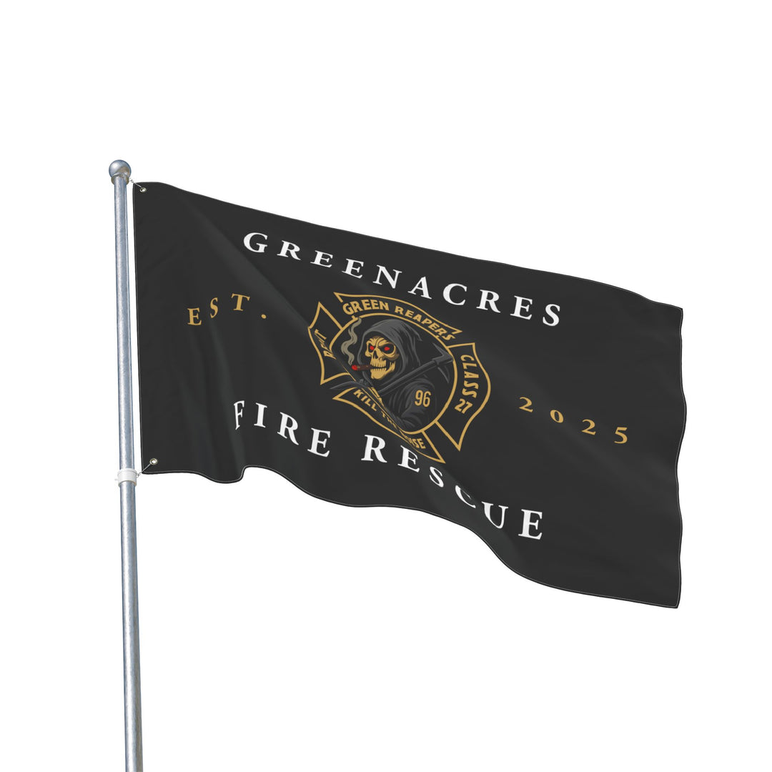 Greenacres Class 27 Green Reapers HORIZONTAL Flag R96— Double-Sided Flag 30"x60"