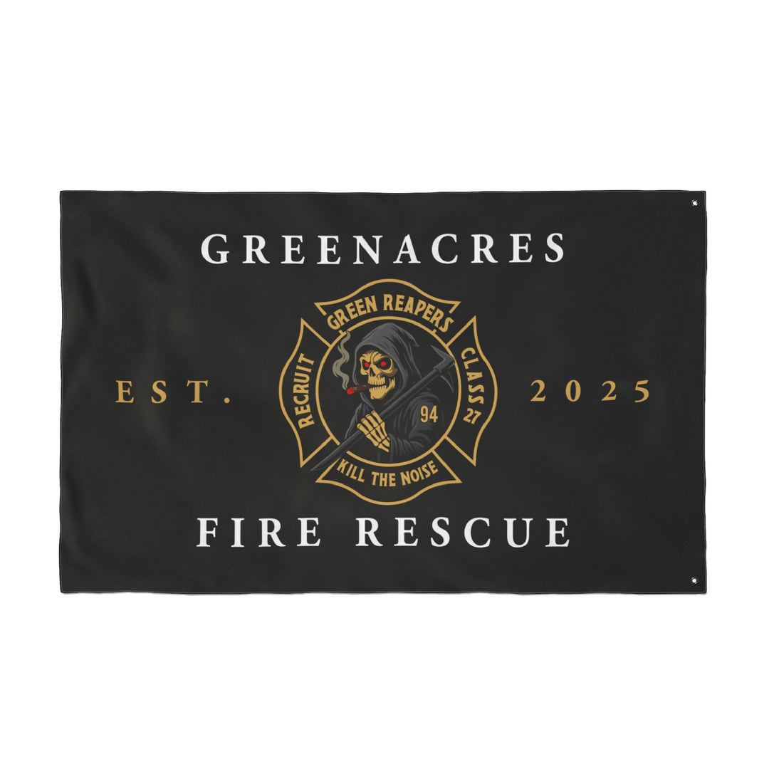 Greenacres Class 27 Green Reapers HORIZONTAL Flag — Double-Sided Flag 30"x60"