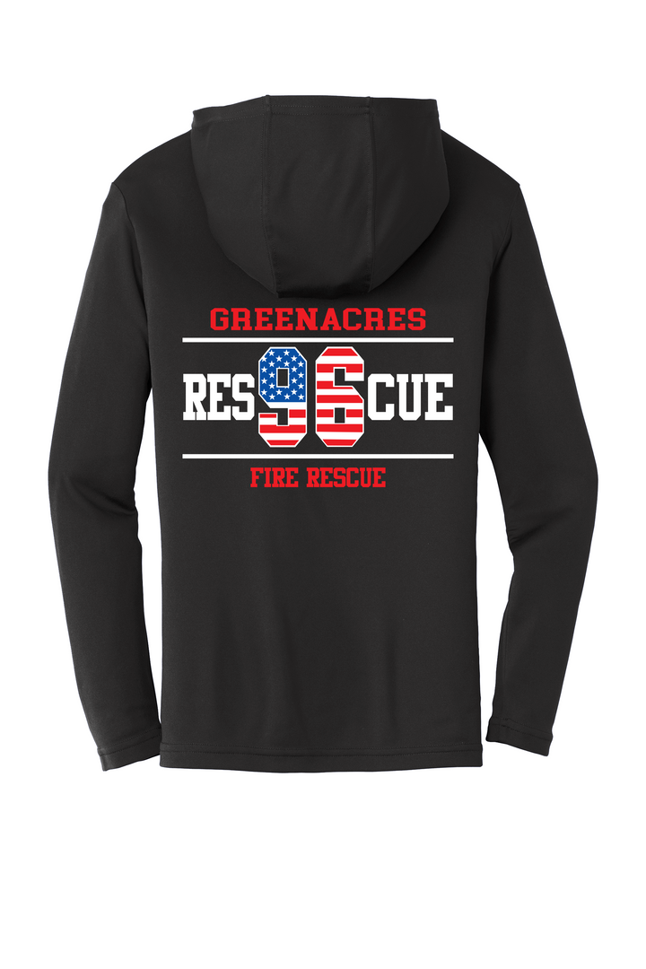 GFR R96 Flag Design 100% Polyester Sport-Tek PosiCharge Competitor Short Sleeve Crewneck Crewneck Black