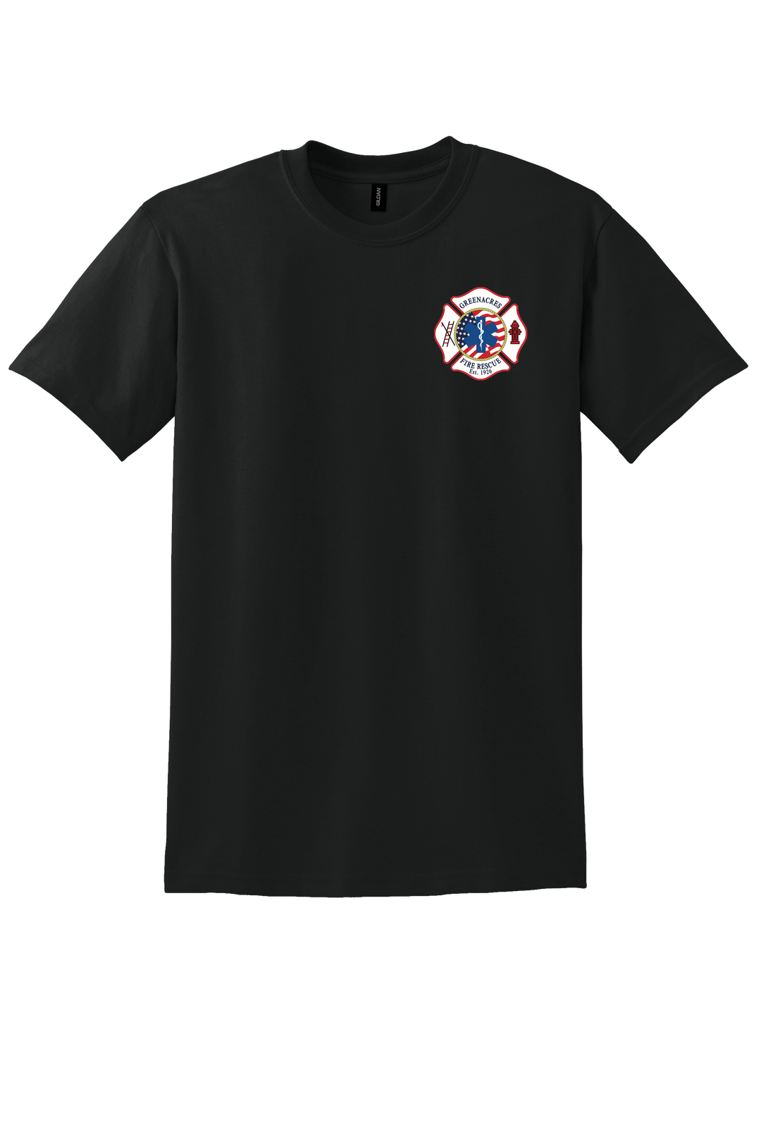 GFR R96 Flag Design Gildan DryBlend 50/50 Short Sleeve Crew Neck Black
