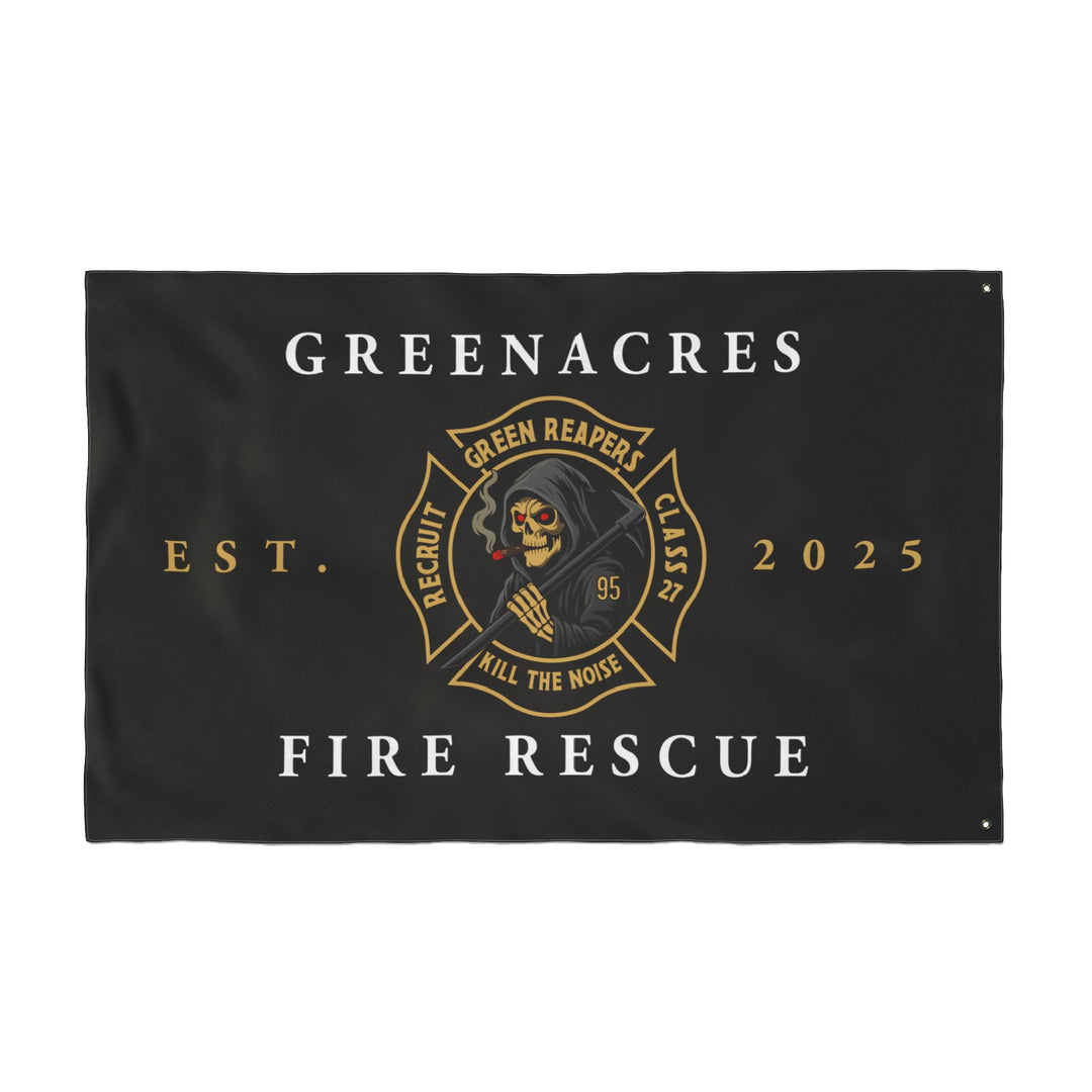 Greenacres Class 27 Green Reapers HORIZONTAL Flag R95— Double-Sided Flag 30"x60"