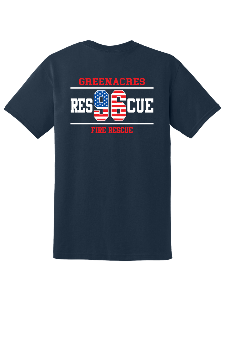 GFR R96 Flag Design Gildan DryBlend 50/50 Short Sleeve Crew Neck Navy