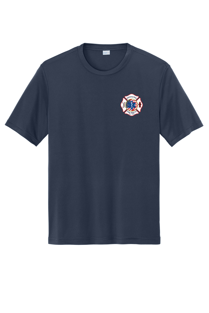 GFR R96 Flag Design Sport-Tek 100% Poly Moisture Wicking Short Sleeve Crew Neck Navy
