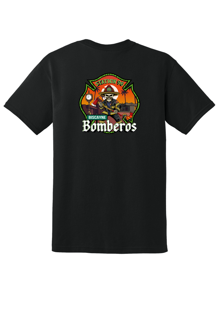 GFR R96 Bomberos DryBlend 50/50 Short Sleeve Crew Neck Black