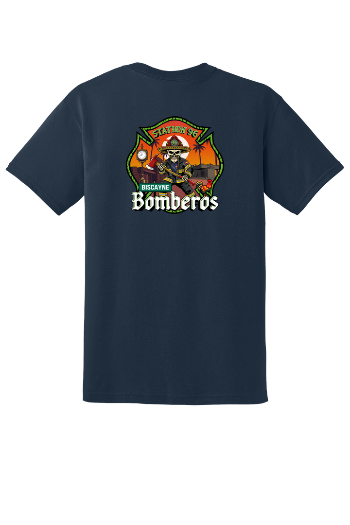 GFR R96 Bomberos DryBlend 50/50 Short Sleeve Crew Neck Navy