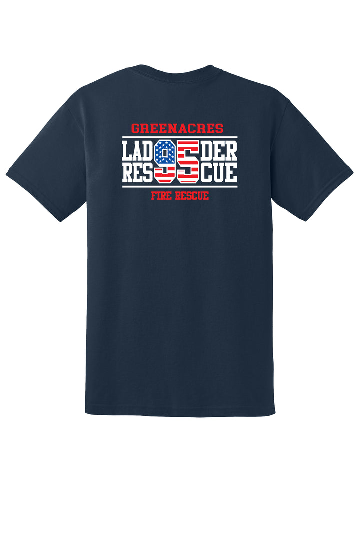 GFR R95 Flag DryBlend 50/50 Short Sleeve Crew Neck Navy