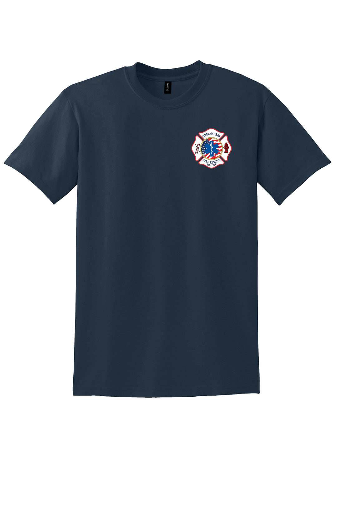 GAFR Autism 50/50 DryBlend Short Sleeve Crew Neck Navy