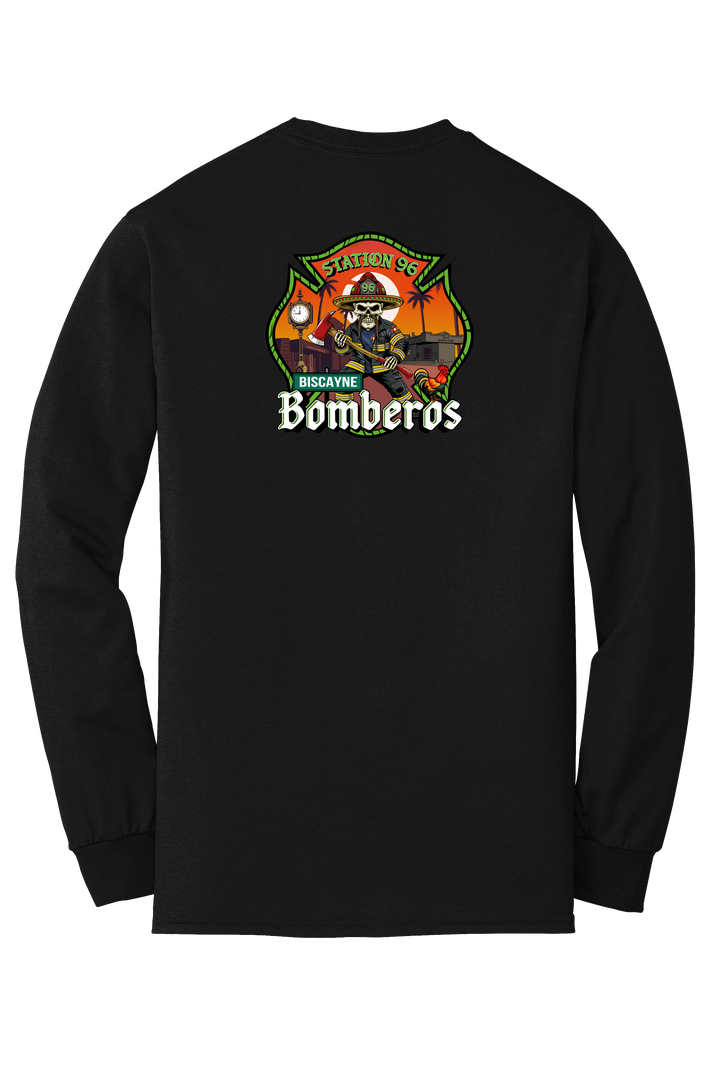 GFR R96 Bomberos DryBlend 50/50 Long Sleeve Crew Neck Black
