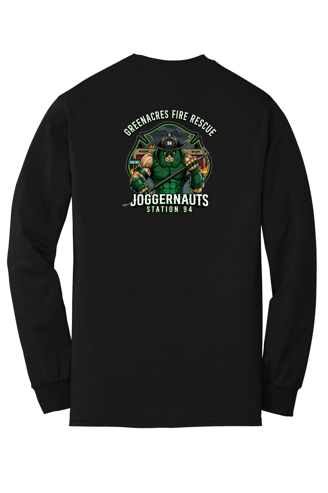 GAFR R94 Juggernaut 50/50 DryBlend Long Sleeve Crew Neck Black