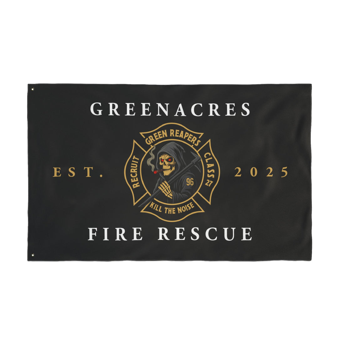 Greenacres Class 27 Green Reapers HORIZONTAL Flag R96— Double-Sided Flag 30"x60"