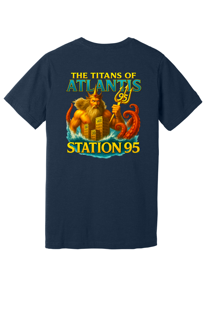 GFR R95 Atlantis Short Sleeve Navy Crew Neck 52/48 Poly Cotton