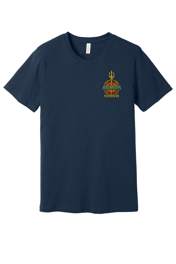 GFR R95 Atlantis Short Sleeve Navy Crew Neck 52/48 Poly Cotton