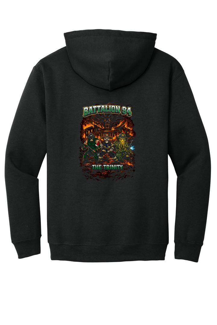 GFR Battalion 94 Trinity Black Gildan Heavy Weight Hoodie with Front Pockets
