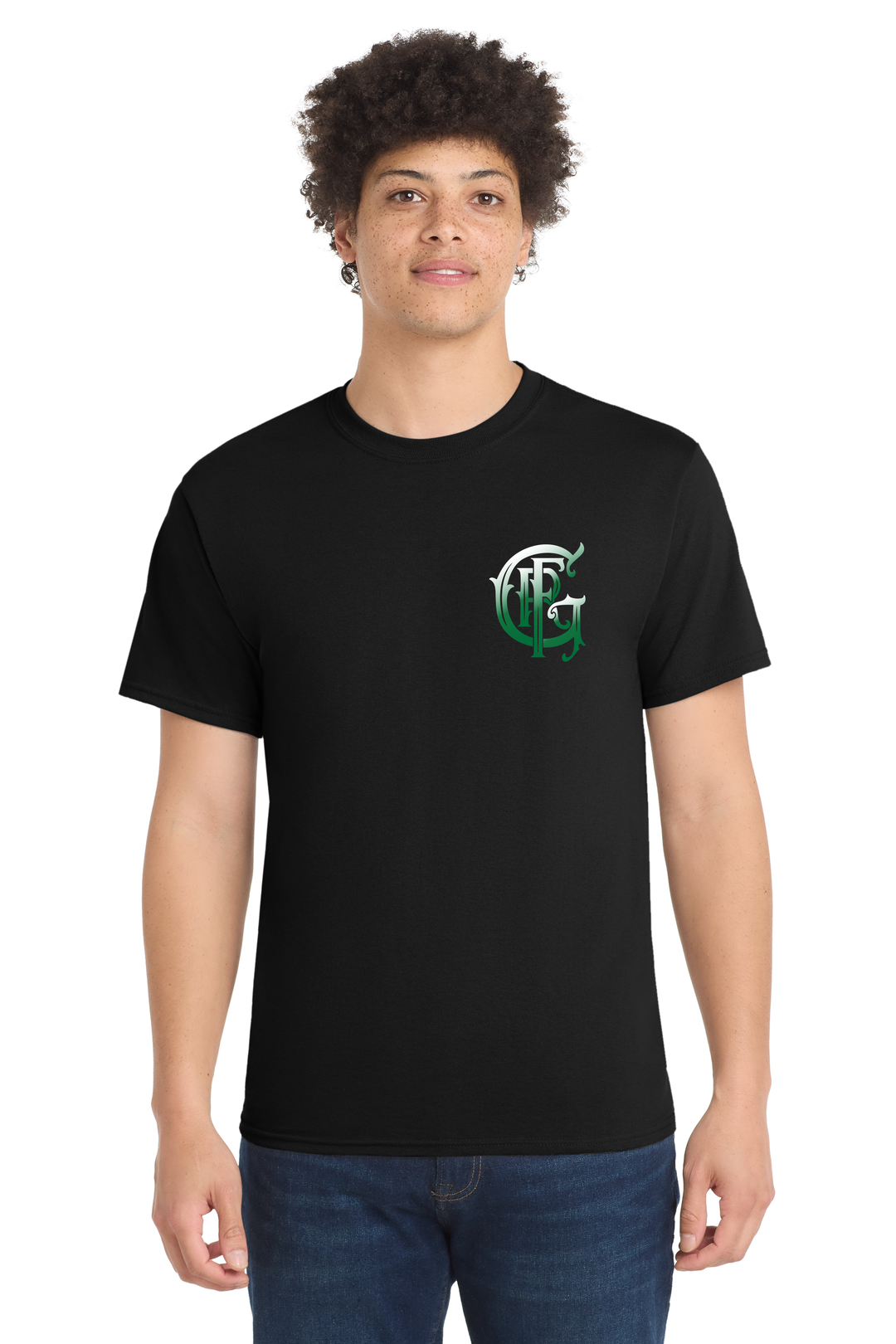 Tall Version GFR Battalion 94 Trinity 50/50 Blend Short Sleeve Crew Neck Black
