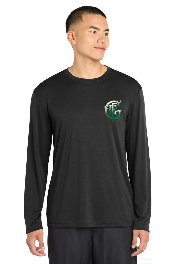 Tall Version GFR Battalion 94 Trinity Long Sleeve Black Crew Neck 100% Poly Moisture Wicking