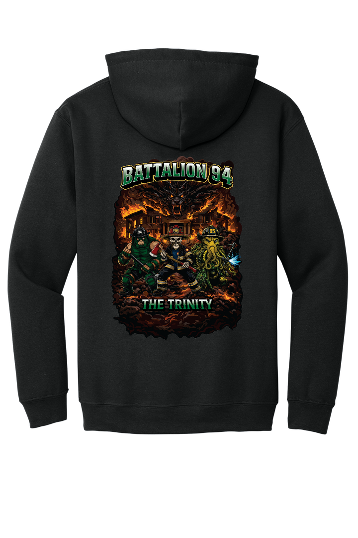 GFR Battalion 94 Trinity Heavy Blend Hoodie Black – back