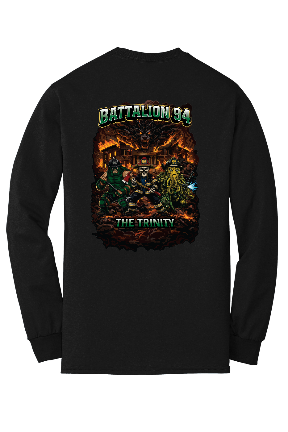 GFR Battalion 94 Trinity 50/50 DryBlend Long Sleeve Black – back