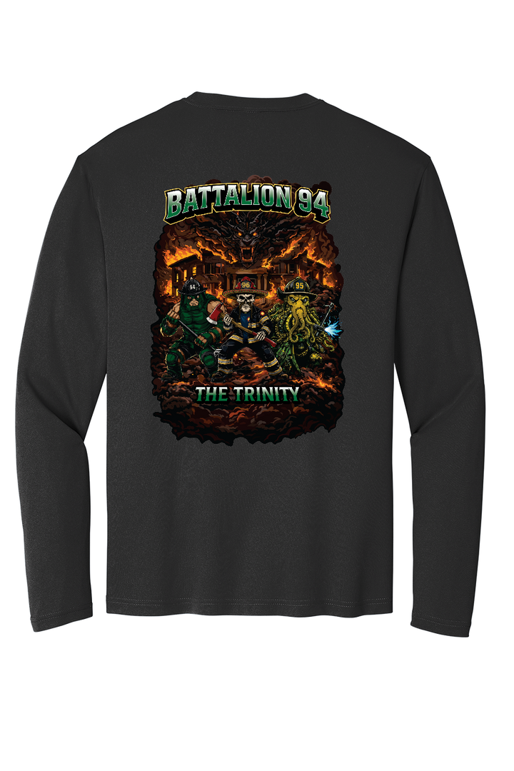 GFR Battalion 94 Trinity Long Sleeve Poly Moisture Wicking Black – back
