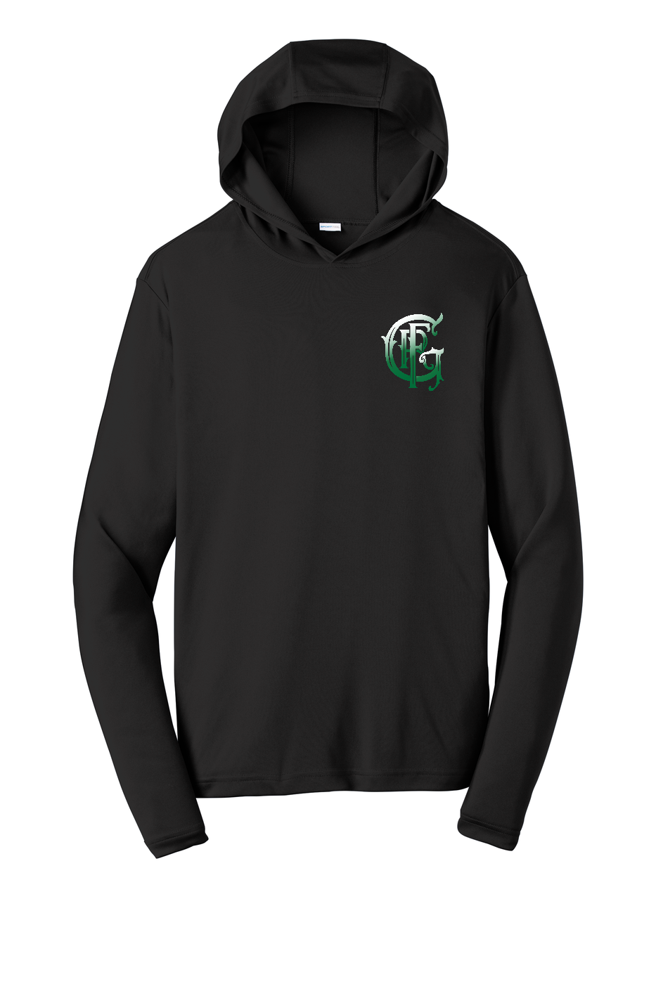 GFR Battalion 94 Trinity Poly Moisture-Wicking Long Sleeve Hoodie Black – front
