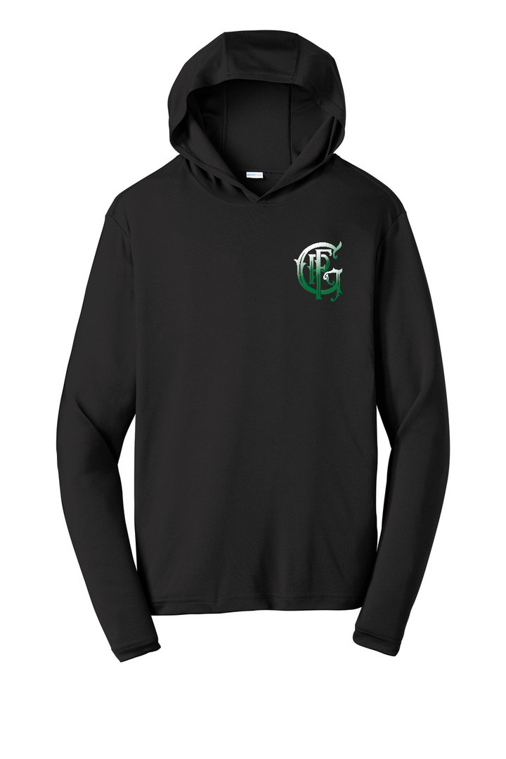 GFR Battalion 94 Trinity Poly Moisture-Wicking Long Sleeve Hoodie Black – front