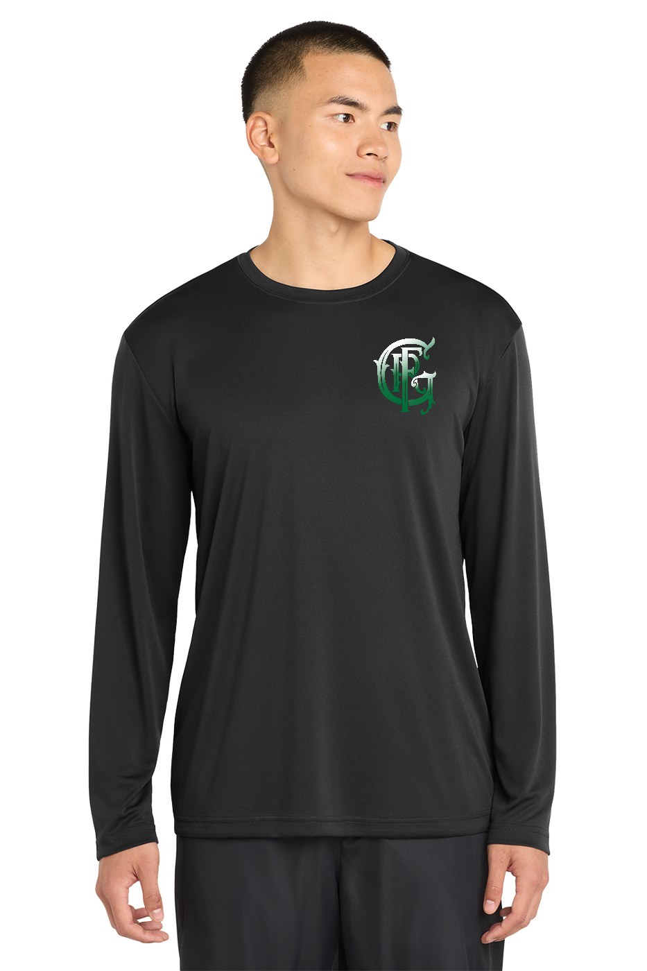 Tall GFR Battalion 94 Trinity Long Sleeve Poly Moisture Wicking Black – front