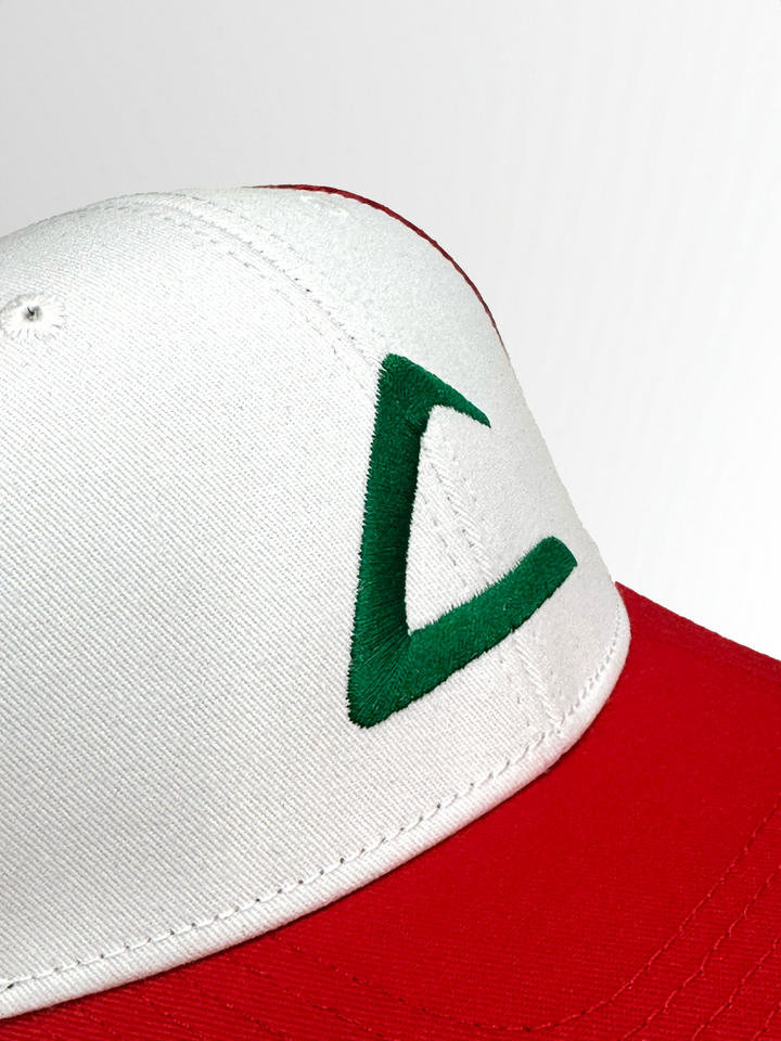 Ash Ketchum Trainers Hat Custom AP Embroidery and adjustable Snapback Mesh Hat | AP