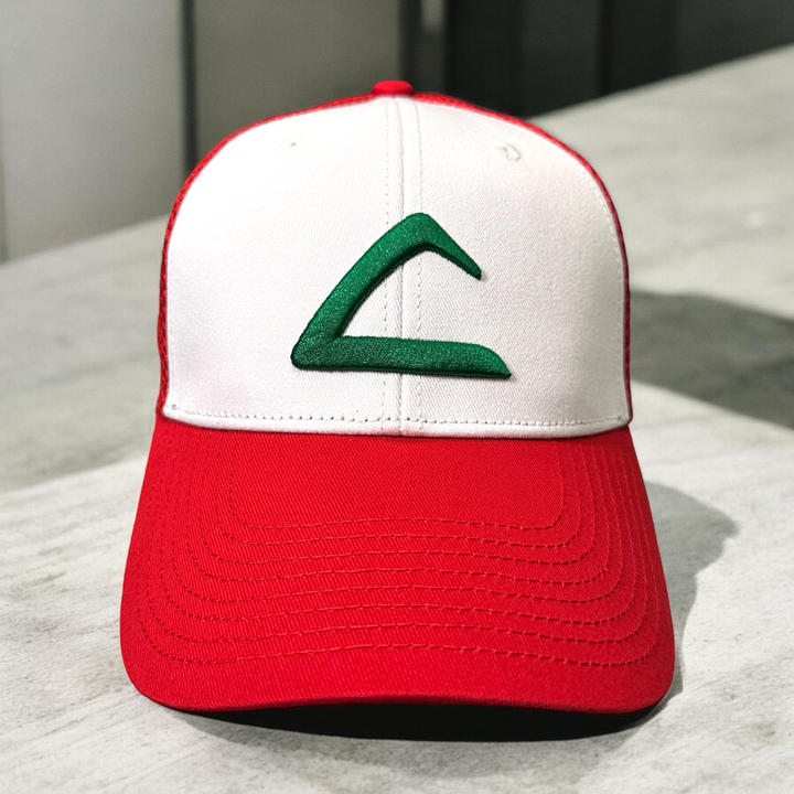 Ash Ketchum Trainers Hat Custom AP Embroidery and adjustable Snapback Mesh Hat | AP