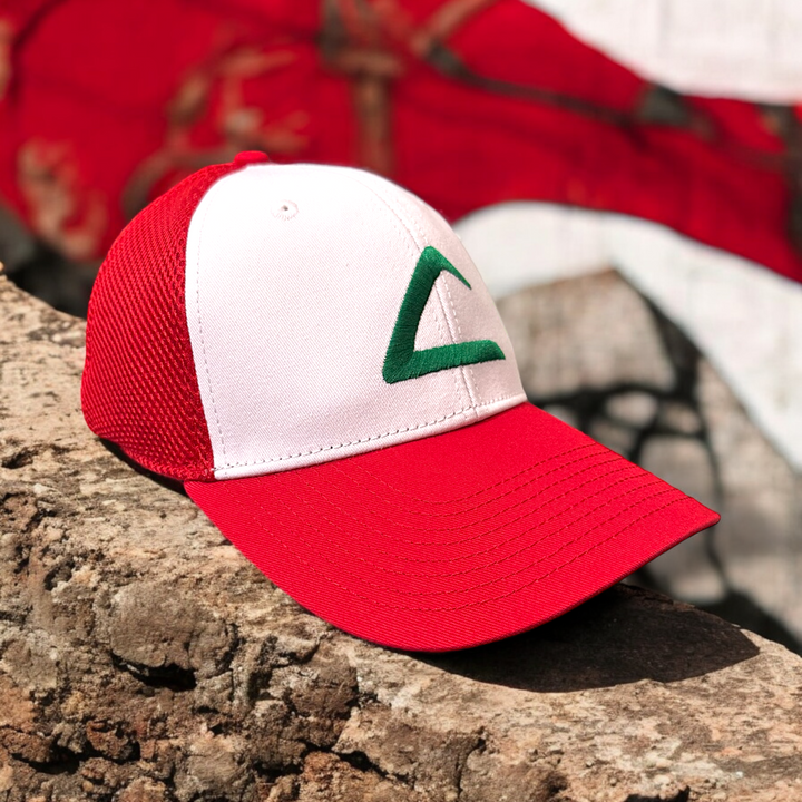 Ash Ketchum Trainers Hat Custom AP Embroidery and adjustable Snapback Mesh Hat | AP