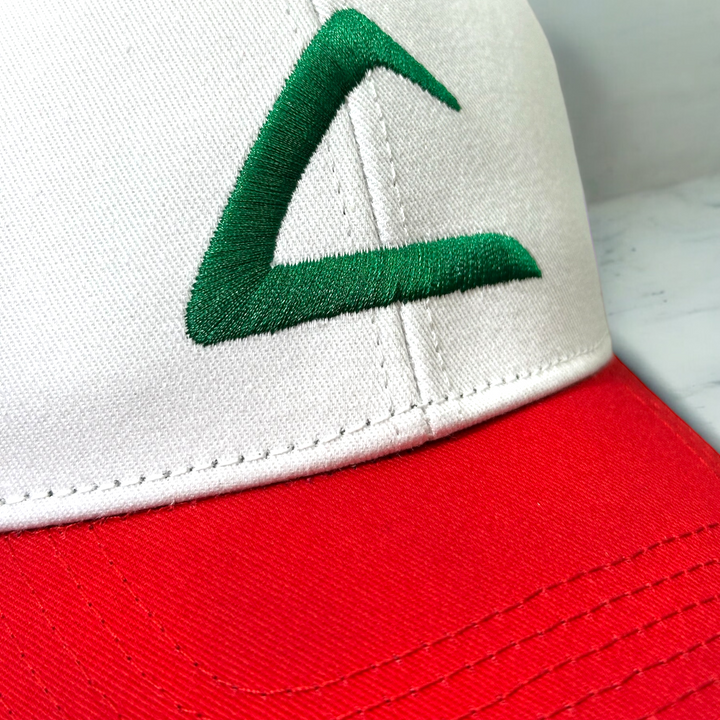 Ash Ketchum Trainers Hat Custom AP Embroidery and adjustable Snapback Mesh Hat | AP