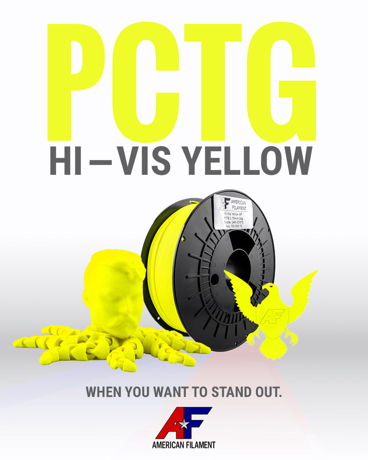 Hi-Vis Yellow AF 1.75mm PCTG Filament