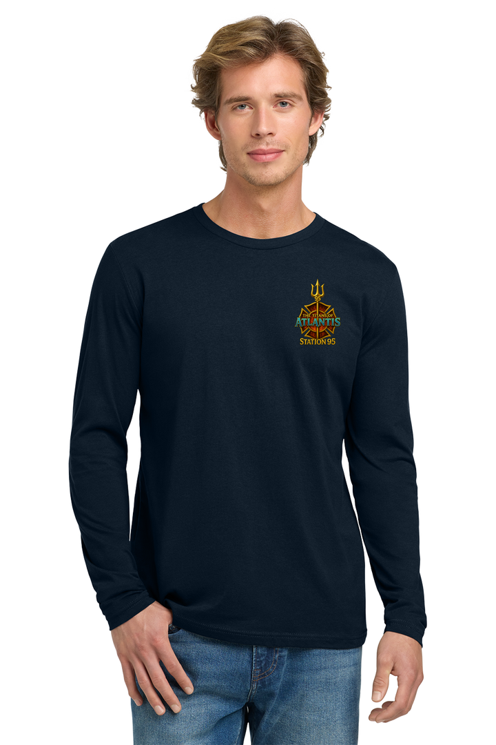 GAFR R95 Atlantis Long Sleeve Navy Crew Neck 100% Cotton