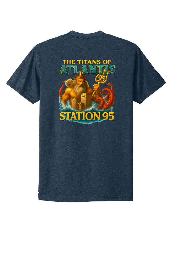 GAFR R95 Atlantis Short Sleeve Navy Crew Neck 60/40 Poly Cotton