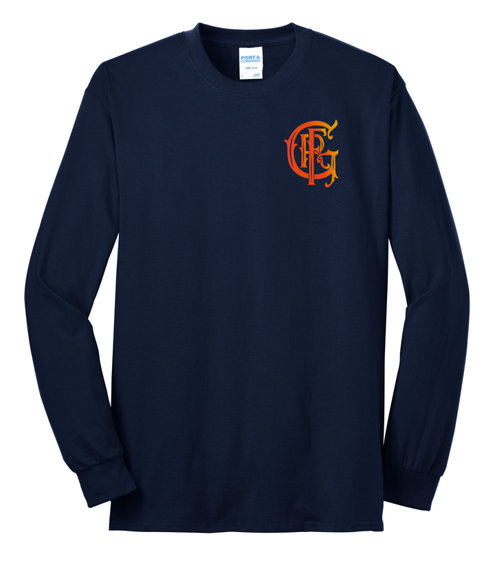 Tall Version R96 Bomberos Navy 50/50 DryBlend Long Sleeve Crew Neck