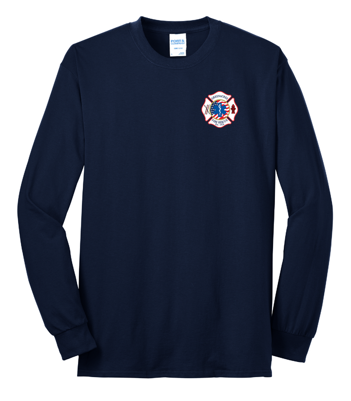 Tall Version Autism Awareness GFR NAVY 50/50 DryBlend Long Sleeve Crew Neck