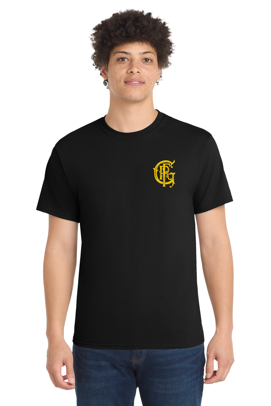TALL VERSION GFR R95 KRAKEN Black  50/50 blend Short Sleeve Crew Neck